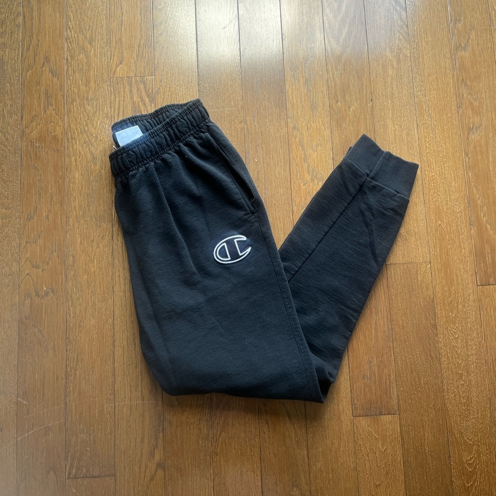 Black champion jogger sweatpants